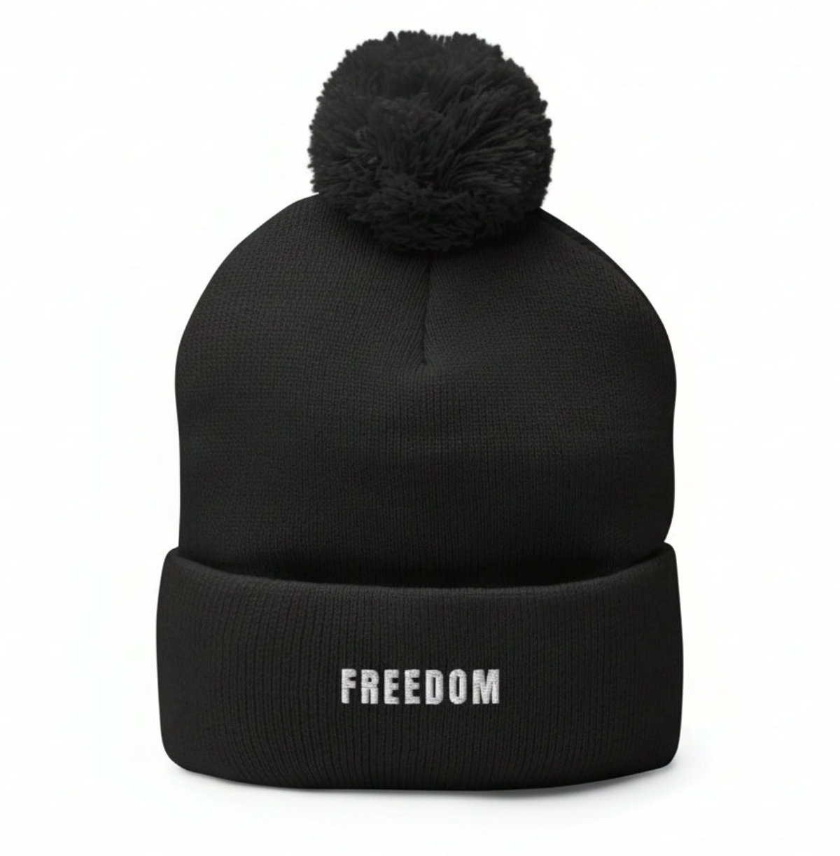 FREEDOM Pom-Pom Beanie